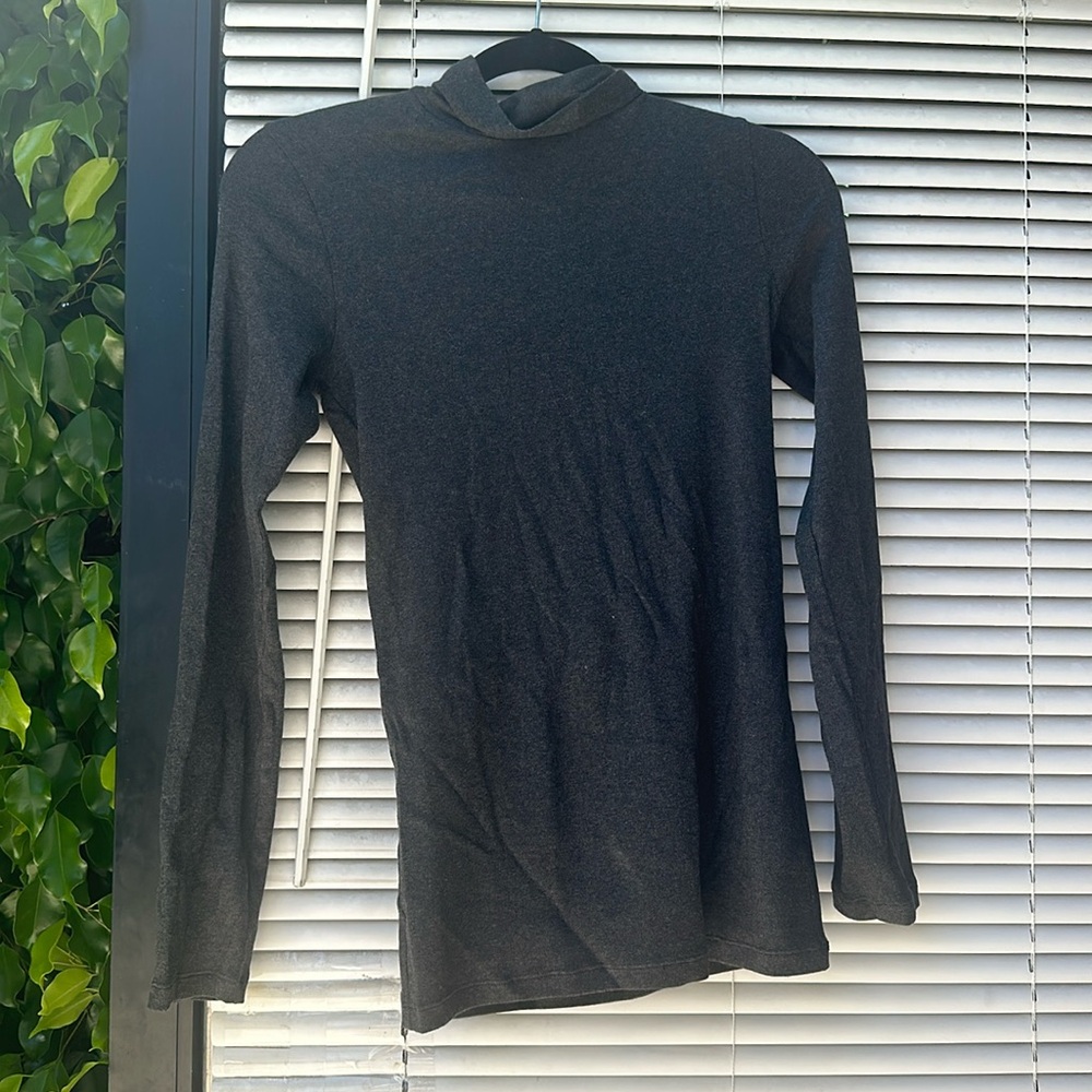 Brunello Cucinelli Dark Grey Long Sleeve Top